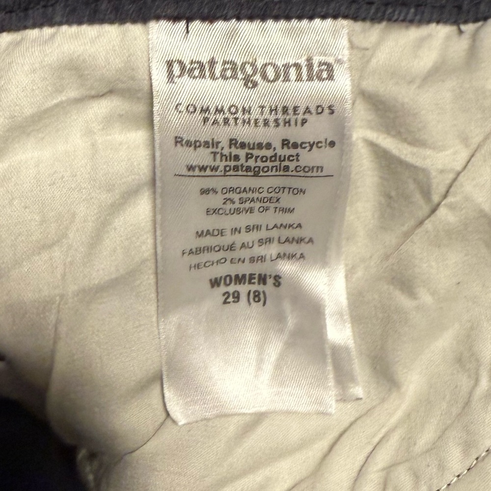 Patagonia Dark Blue Women's Fitted Corduroy Pants Size 29| 8 - Picture 8 of 8
